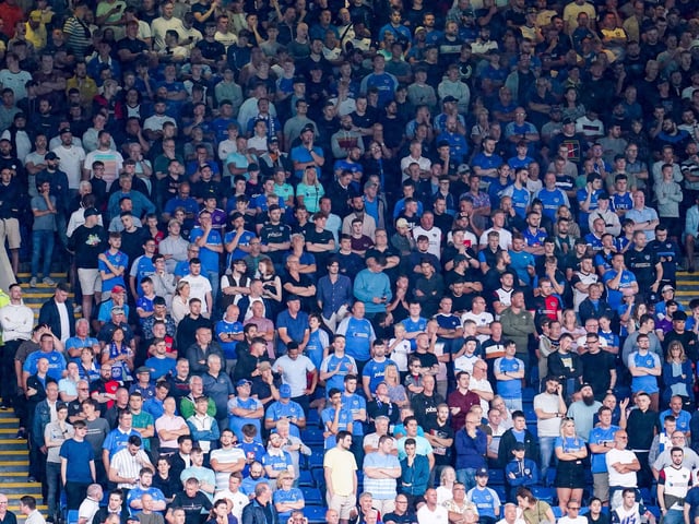 The Fratton faithful once again packed the Leppings Lane end of Hillsborough, much like they did on the final day last term.