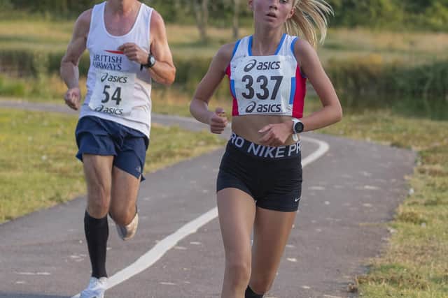 City of Portsmouthg AC's Lauren South, right. Picture: Paul Smith.