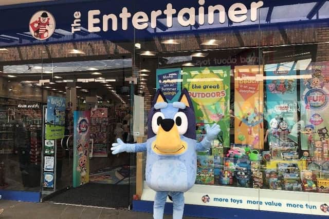 Bluey will be at The Entertainer’s Whiteley store this weekend