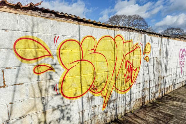Portsmouth City Council is pushing back against graffiti, fly-tipping and other nuisance crimes across the cityPictured: Graffiti around Milton, Portsmouth on Monday 14 February 2022Picture: Chris Broom