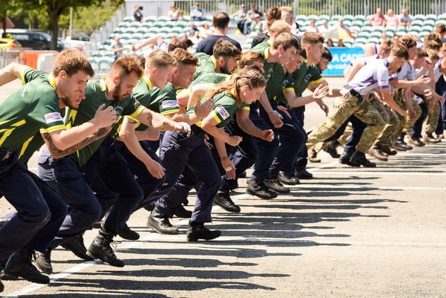 HMS Collingwood held the Junior Leaders Fieldgun Competition (JRFG) with teams from the RN and Army, Sea Cadets, BAE and UTC Colleges.
Pictured: Victory Squadron
Picture: Keith Woodland