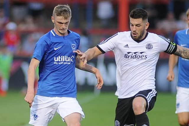 Eoin Teggart in action against Aldershot last summer. Picture: Habibur Rahman