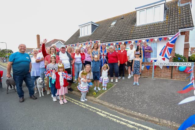 Pictured - All the residents of Coronation Road came together for a group photo on Friday afternoon
Photos by Alex Shute