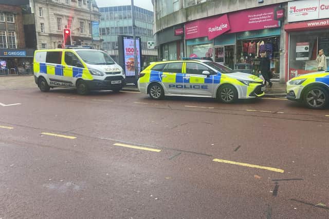 A man was arrested on November 18 in Commercial Road after a child was grabbed and forced away from their parents. The arrest was made at Coral in Edinburgh Road. Picture: The News Portsmouth.