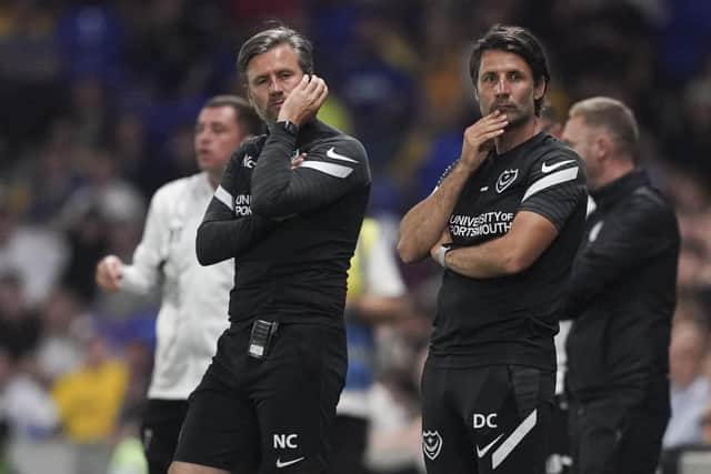 Danny Cowley, right, is facing a number of selection headaches ahead of this weekend's trip to MK Dons Picture: Jason Brown