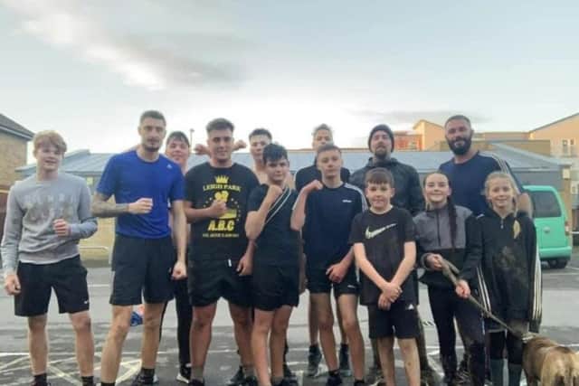 Leigh Park ABC members (from left): Jack Woolger, Jake Trickett, Dylan Williams, Jack Small, James Gray, Ashley Bartholomew, Reece Bartholomew, Harry Ford, Tom Rickard, Sam Tice, Kaydie Ford, Rob Ford and Daisy Rickard