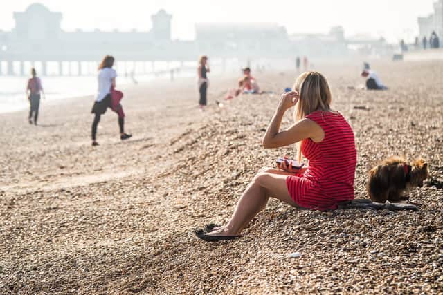 People at Southsea near South Parade Pier. Picture: Habibur Rahman