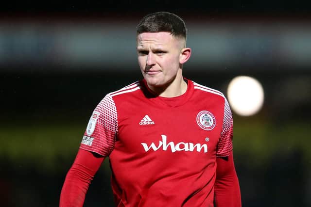 Colby Bishop wants to achieve promotion with Pompey. Picture: Charlotte Tattersall/Getty Images