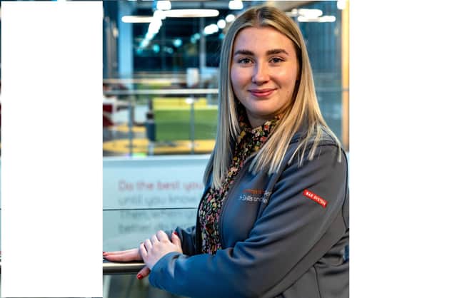 Chloe Silver, a first year project management degree apprentice in BAE Systems’ Submarines business