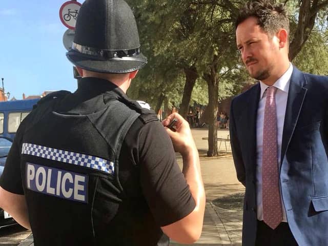 Portsmouth South Labour MP Stephen Morgan on the beat in his constituency