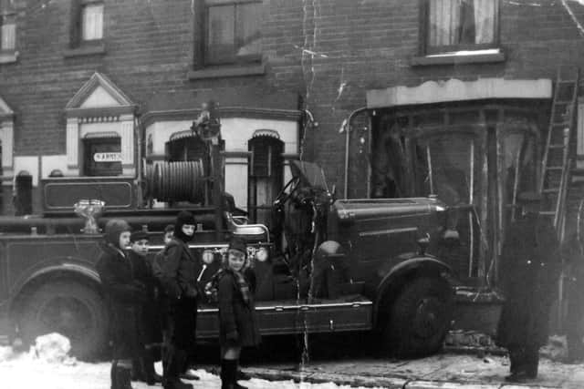 An undated picture of a fire engine that crashed into 82, Paulsgrove Road, Copnor.