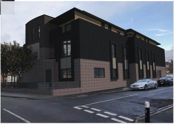 Buckland-based SD Studios has applied to build 5 flats above the performing arts school, as well as revamping the building. Pictured: A CGI mockup of how the building would look by The Steven Barlow Partnership