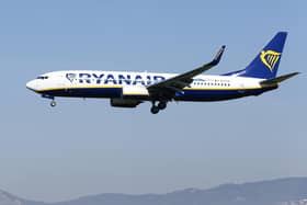 Ryanair. (Photo credit should read PAU BARRENA/AFP via Getty Images)