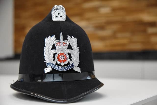 Hampshire police helmet. Picture: Martis Media