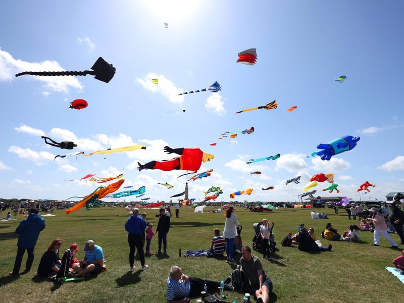 Beautiful and awe-inspiring kites filled the sky over Southsea over the weekend.