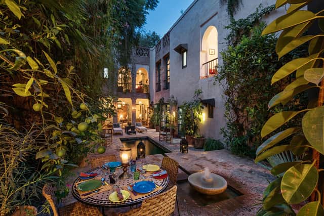 Dar Louisa provides the perfect blend of relaxation and indulgence. The riad sleeps up to 10 guests, boasts two furnished terraces, a plunge pool, and a charming courtyard. With an expert chef preparing daily meals and attentive staff catering to your every need, this is an unforgettable getaway.