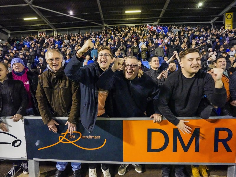 1,540 Pompey fans made the trip to Shrewsbury's Cloud Meadow