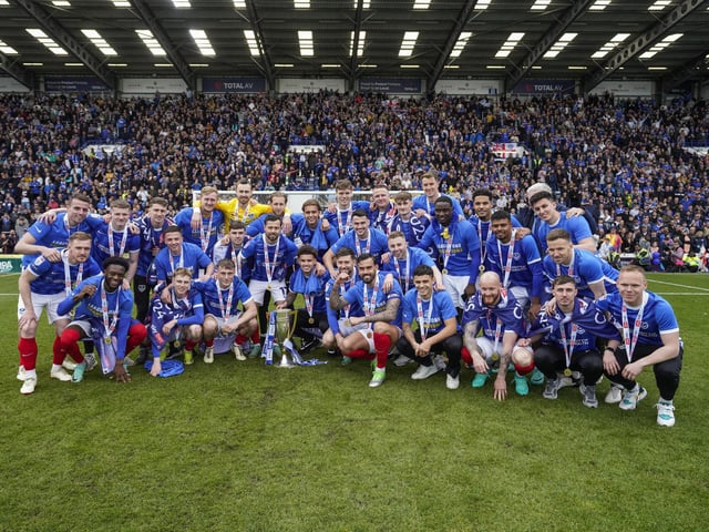 The League One champions. Picture: Jason Brown/ProSportsImages