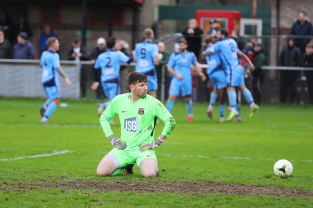 Fareham Town goalkeeper Henry Woodcock is currently out with an ankle injury. Picture: Sam Stephenson