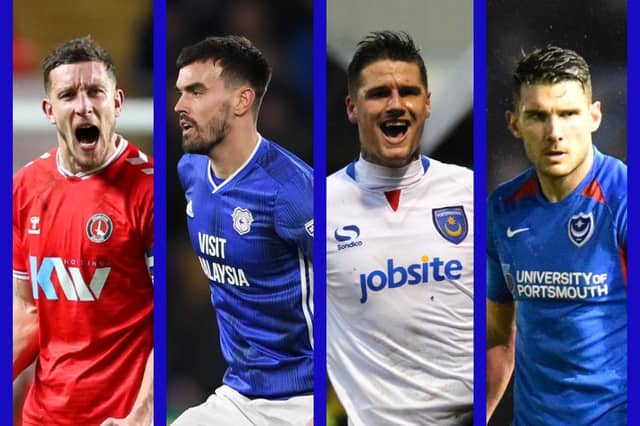 From left: Jason Pearce, Marlon Pack, Sonny Bradley, Gareth Evans