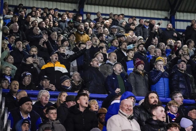 A crowd of 20,129 was packed into Fratton Park for Tuesday night's draw with Derby