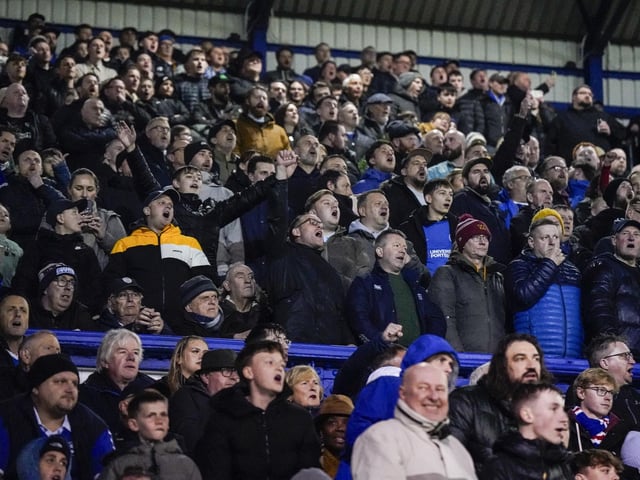 A crowd of 20,129 was packed into Fratton Park for Tuesday night's draw with Derby