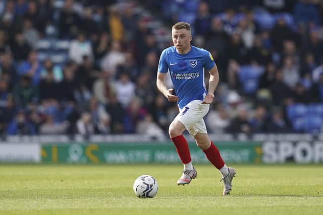 Joe Morrell's broken toe sustained while on international duty will keep him out of Pompey's return to pre-season training. Picture: Jason Brown/ProSportsImages