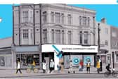 A mock-up of how the proposed Southsea Community Cinema could look at 1-3 Palmerston Road, Southsea