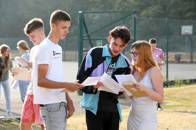 Bay House pupils eagerly find out their results 
Please credit: Paul Jacobs/pictureexclusive.com