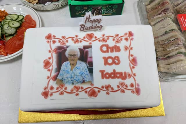 Christine Gillam turns 103 alongside five generations of her family at Cornwell Court, in Southsea.