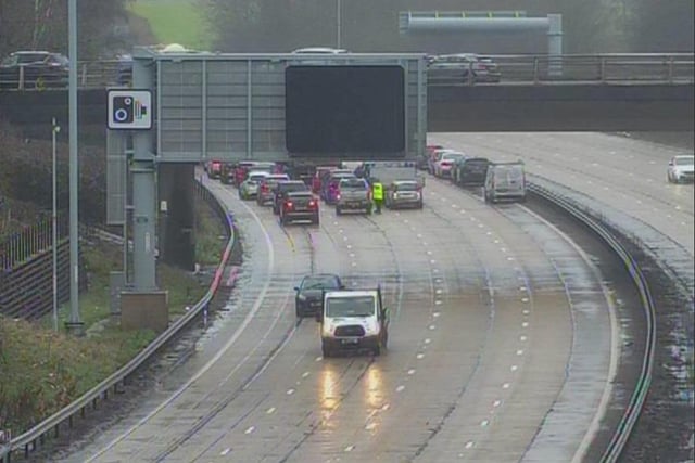 M27 crash scene. Pic: Highways England