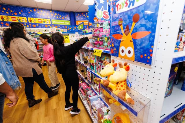 Families flocked to the recent opening of a new Toys R Us in the WHSmith store in Havant's Meridian Centre.
