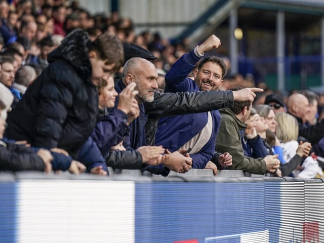 Pompey were accompanied by 1,840 fans at Wycombe's Adams Park.
