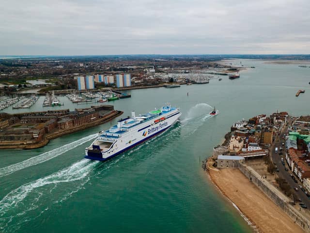 Santoña arriving in Portsmouth on Friday, March 3, 2023. Picture: Brittany Ferries