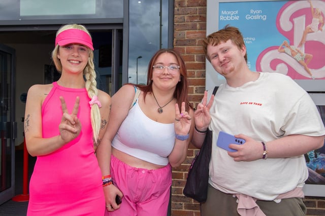 Barbiemania at Bowl Central and Reel, Fareham on Friday 21st July 2023

Pictured: Staff Lucy Sharpe with Lilly and George

Picture: Habibur Rahman