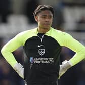 John Mousinho has been impressed with Josh Oluwayemi, who has made eight appearances in his maiden Pompey season. Picture: Jason Brown/ProSportsImages