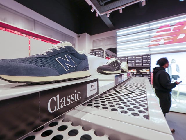 Store interior. New Balance shop opens in Gunwharf Quays, Portsmouth
Picture: Chris Moorhouse (271124-16)