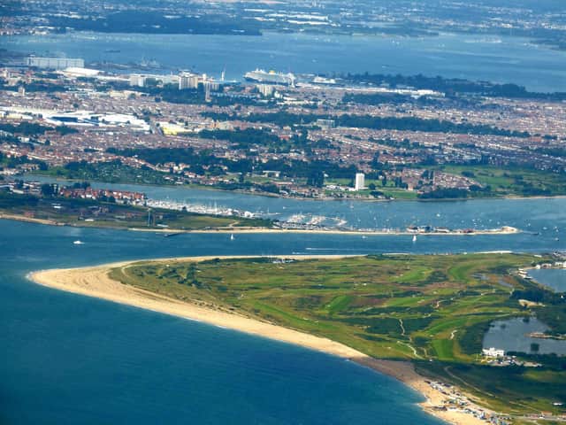 Hayling Island  from the air. Photo: Alison Treacher