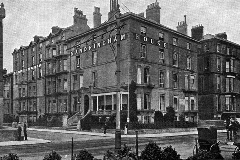 Sandringham Hotel in Osborne Road/Nightingale Road (postmarked 1909)