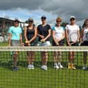 Avenue 4 ladies v Ryde Mead (from left) Lee Harvey-Wood, Sarah Long, Alison Clarke, Julia Baker, Sue Fulham, Fenella Stephenson, Kirsty Roberts, Jane Howells