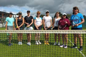 Avenue 4 ladies v Ryde Mead (from left) Lee Harvey-Wood, Sarah Long, Alison Clarke, Julia Baker, Sue Fulham, Fenella Stephenson, Kirsty Roberts, Jane Howells