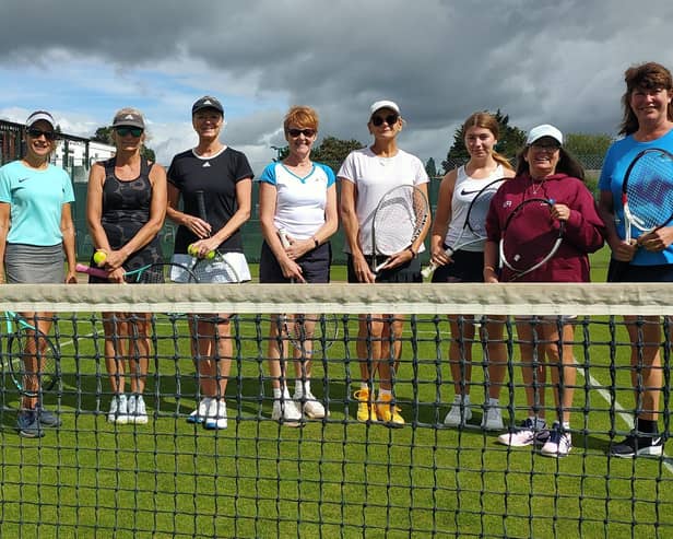 Avenue 4 ladies v Ryde Mead (from left) Lee Harvey-Wood, Sarah Long, Alison Clarke, Julia Baker, Sue Fulham, Fenella Stephenson, Kirsty Roberts, Jane Howells