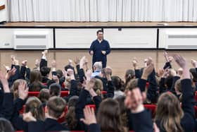 Havant MP Alan Mak visited Purbrook Park School in Widley to talk to pupils during National Careers Week.
