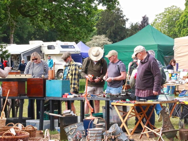 Stands at the 2025 spring Autojumble Beaulieu