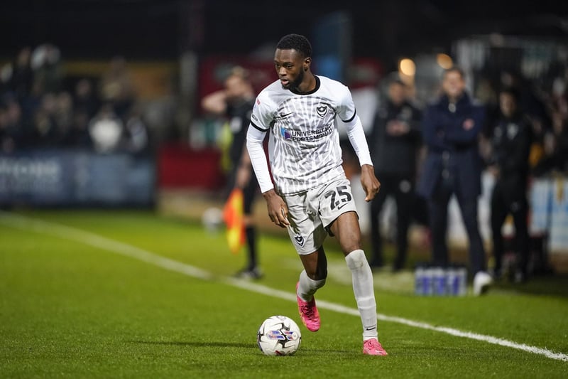 (Replaced Tino Anjorin on 65 mins) If it is his Pompey farewell, what a loan it has been. Hit the post in stoppage time, converted by Lane to make it 2-0.