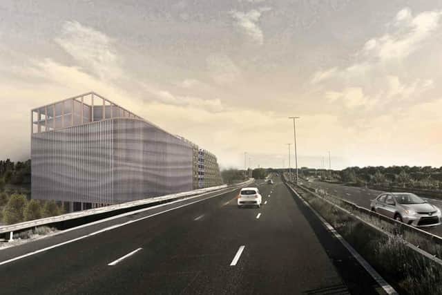 How the new park and ride could look from the M275 southbound.
Picture: Portsmouth City Council