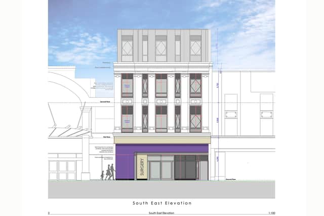 Plan from Leo Architects and Haven Health Properties Ltd for the surgery in Commercial Road.