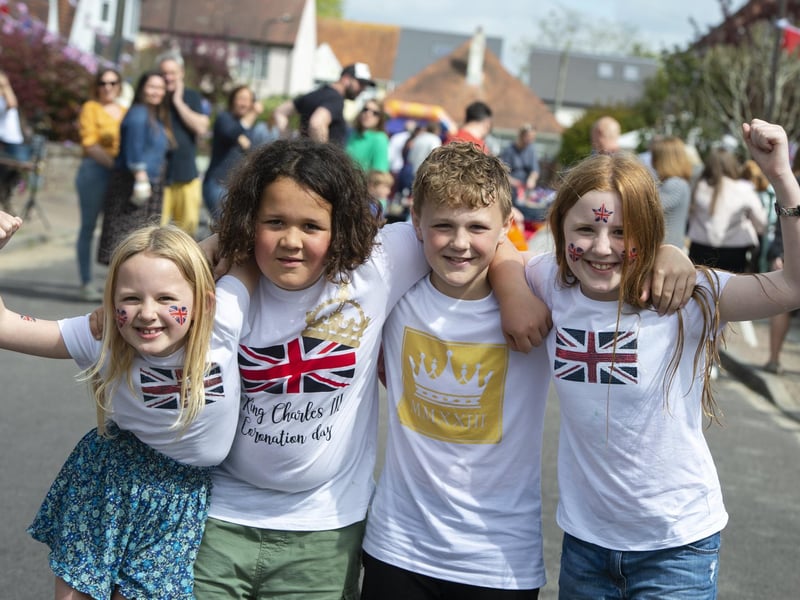 Megan Hillier, Blake Bridgeman, Frankie Giles and Maisie Hillier from Mulberry Avenue, Cosham
