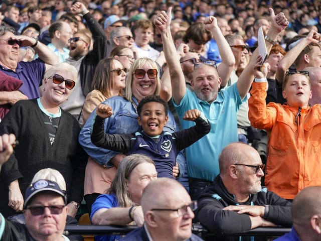 It's great to see smiles on so many Pompey faces.