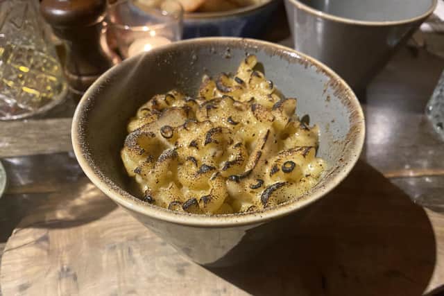 The wild mushroom truffle mac and cheese at Becketts.